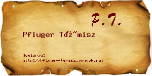 Pfluger Témisz névjegykártya